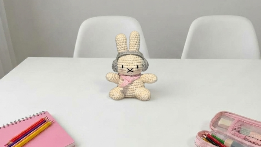 Cover image for Cozy Winter Bunny Amigurumi – A Sweet & Snuggly Crochet Pattern