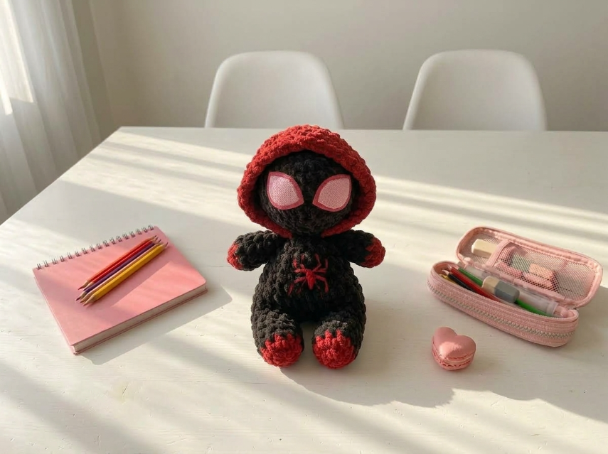 Cover image for Miles Morales Style Spider-Boy Amigurumi – A Superhero Crochet Pattern