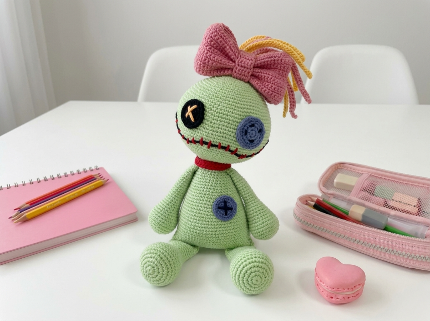 Cover image for Spooky-Cute Stitched Doll Amigurumi – A Quirky & Characterful Crochet Pattern