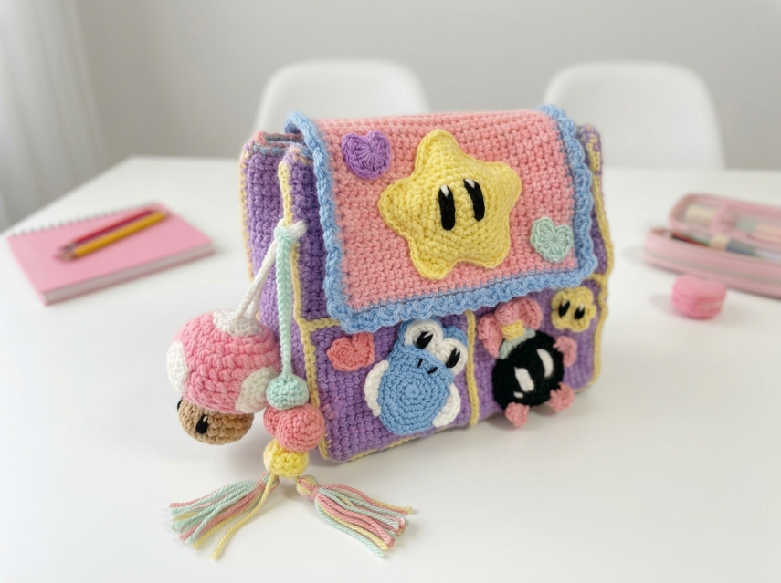 Cover image for Kawaii Pastel Box Bag – A Cute & Colorful Crochet Project