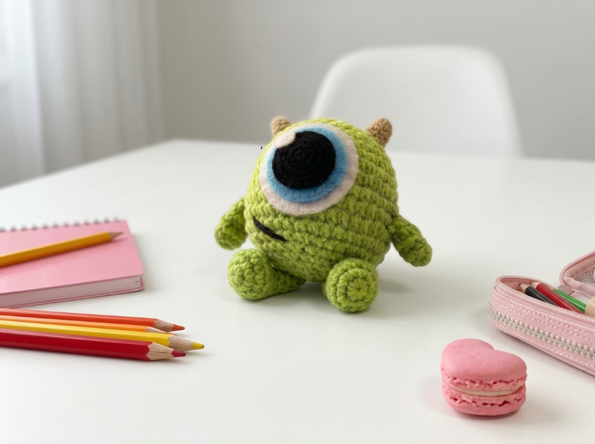 Cover image for One-Eyed Monster Amigurumi – A Cute & Quirky Crochet Pattern