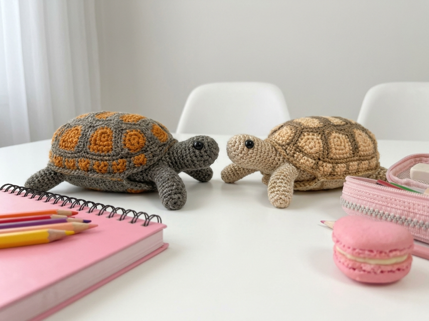 Cover image for Amigurumi Turtle Duo – A Slow & Steady Crochet Pattern