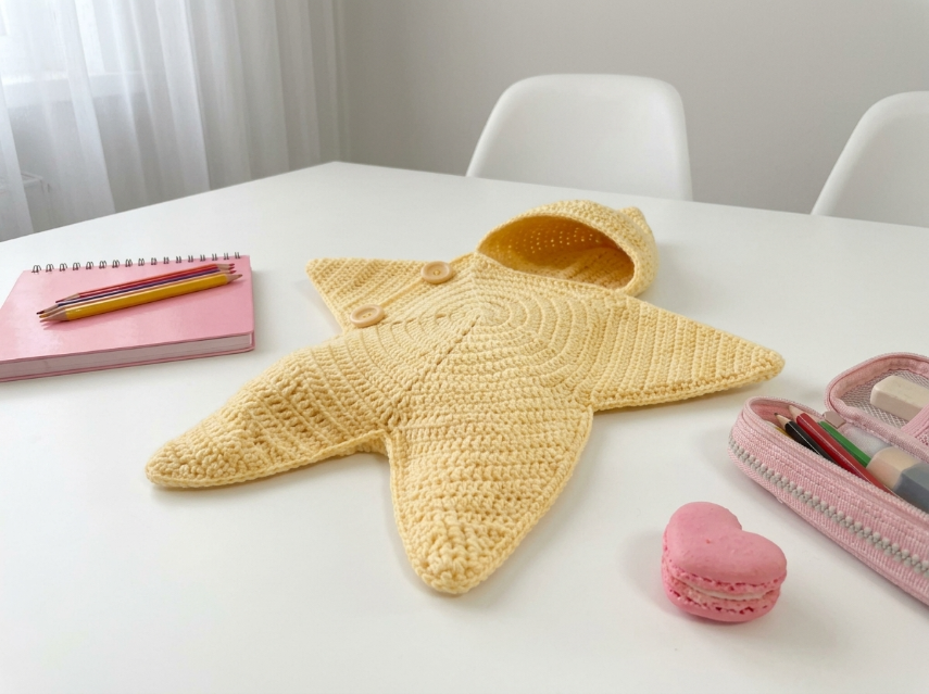 Cover image for Sunny Starfish Baby Poncho – A Whimsical Crochet Pattern