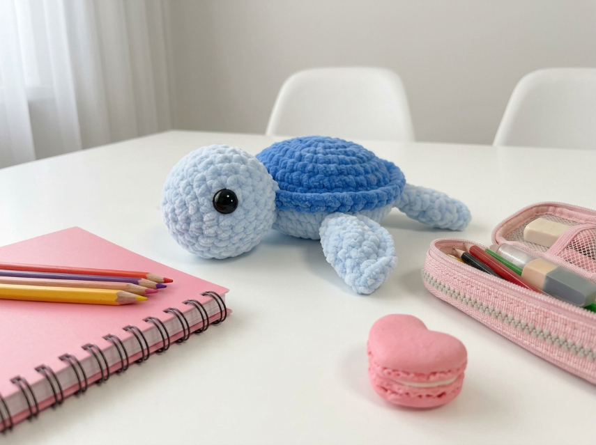 Cover image for Plush Blue Sea Turtle – A Soft & Cuddly Amigurumi Pattern
