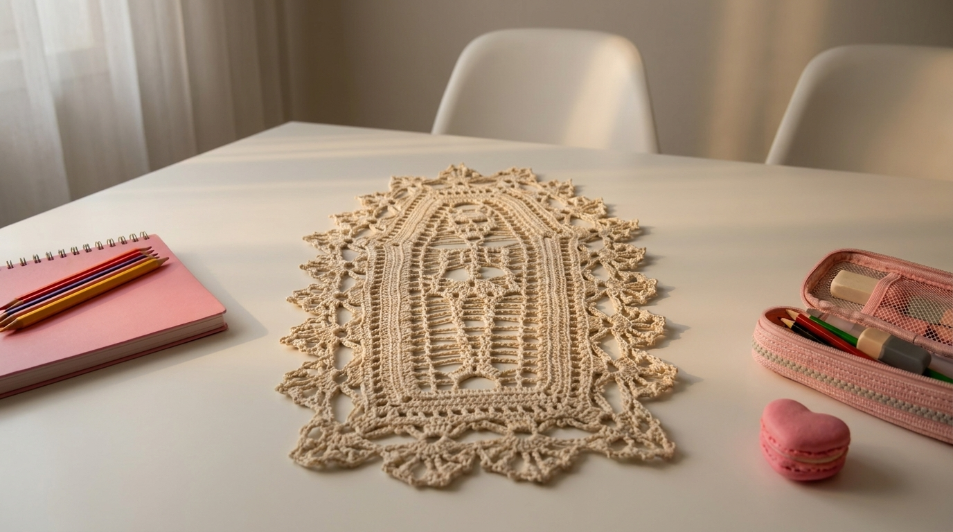 Cover image for Vintage Lace Table Runner Pattern