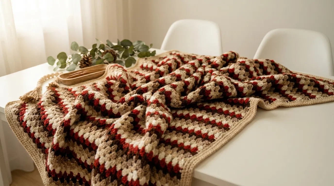 Cover image for Cozy Cabin Granny Throw
