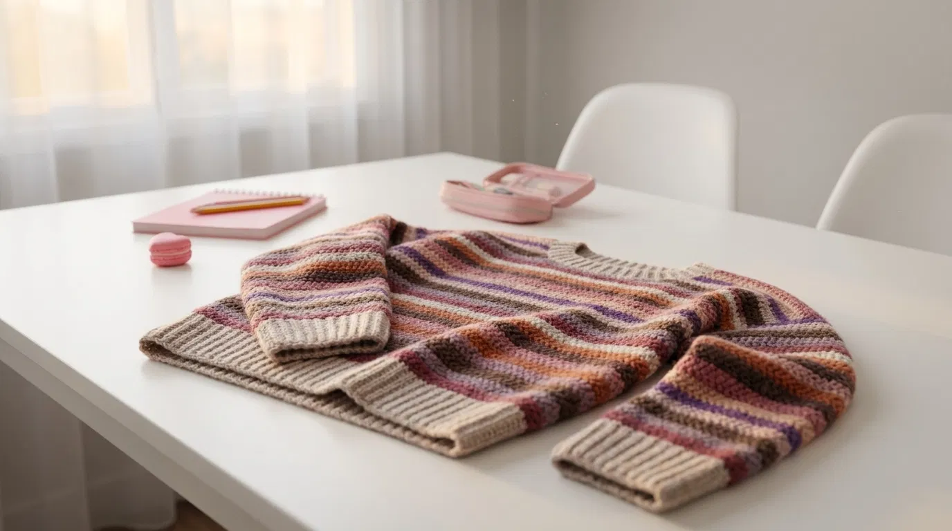 Cover image for Autumn Dusk Stripes Sweater